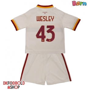 AS Roma Wesley Franca #43 Udebanesæt Børn 2026-27 Kort ærmer (+ korte bukser)